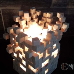 Photophore Lampe bois - Emil'iD Photophore Lampe bois - Emil'iD