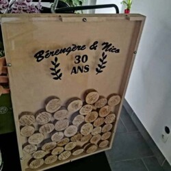 en rondins Livre d'or rondins, création d'objets EmiliD