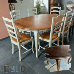 rénovation de meubles relooking mobilier salle à manger