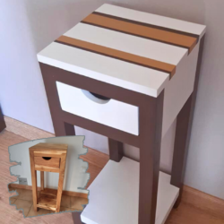 rénovation de meubles relooking mobilier table d'appoint
