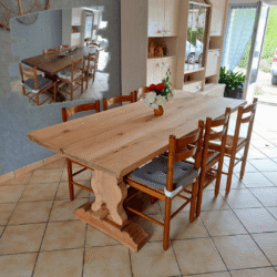 rénovation de meubles relooking mobilier table de ferme